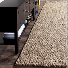 Handmade Jute Runner Rug 2'3" x 12' – Natural Fiber, High Traffic