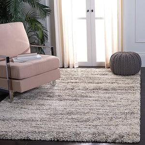 Shag Area Rug 5'3" x 7'6" – Moroccan Tile, Non-Shedding, 2-Inch Pile