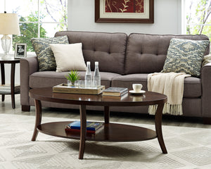 Oval Coffee Table & End Tables Set