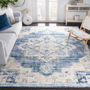 Medallion Area Rug 12x15 – Geometric Distressed Design, Non-Shedding, Easy Clean