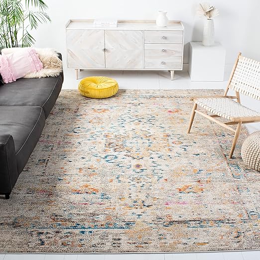 12x15 Boho Medallion Area Rug – Polypropylene, Non-Shedding, Indoor