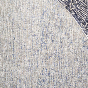 Abstract Geometric Wool Runner Rug 2'3" x 16'