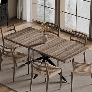 Extendable Dining Table with Hidden Leaf & Storage