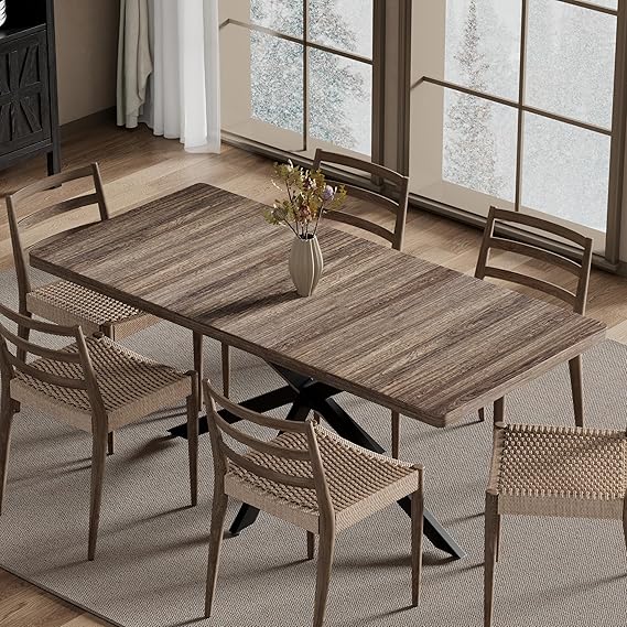 Extendable Dining Table with Hidden Leaf & Storage