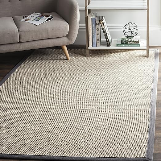 Marble Sisal Runner Rug 2'6" x 22' – Flat Woven with Fabric Border