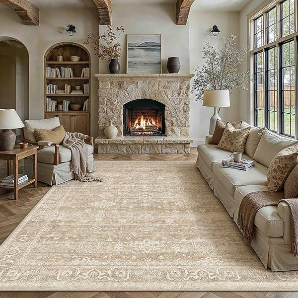 8x10 Washable Vintage Area Rug