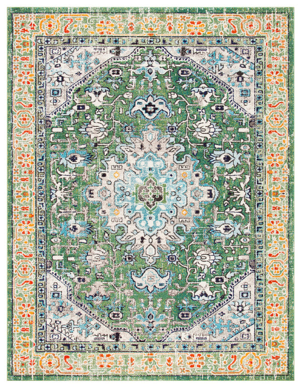 12x15 Boho Medallion Area Rug – Polypropylene, Non-Shedding, Indoor