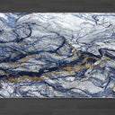 Blue Grey Marble Area Rug