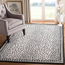 Hand-Hooked Wool Area Rug – Leopard Pattern, 6' x 9'