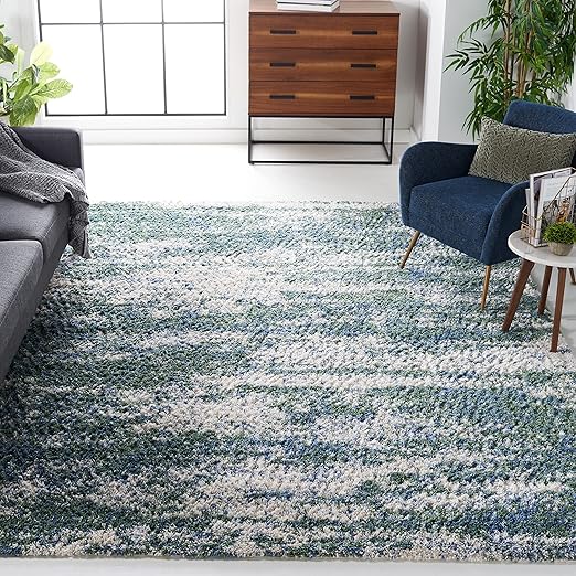 Berber Shag Area Rug 10x14 – Rectangular Indoor Rug