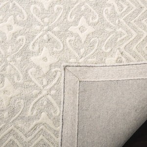 Hand-Tufted Wool Area Rug 9' x 12' – Floral Blossom, Rectangular