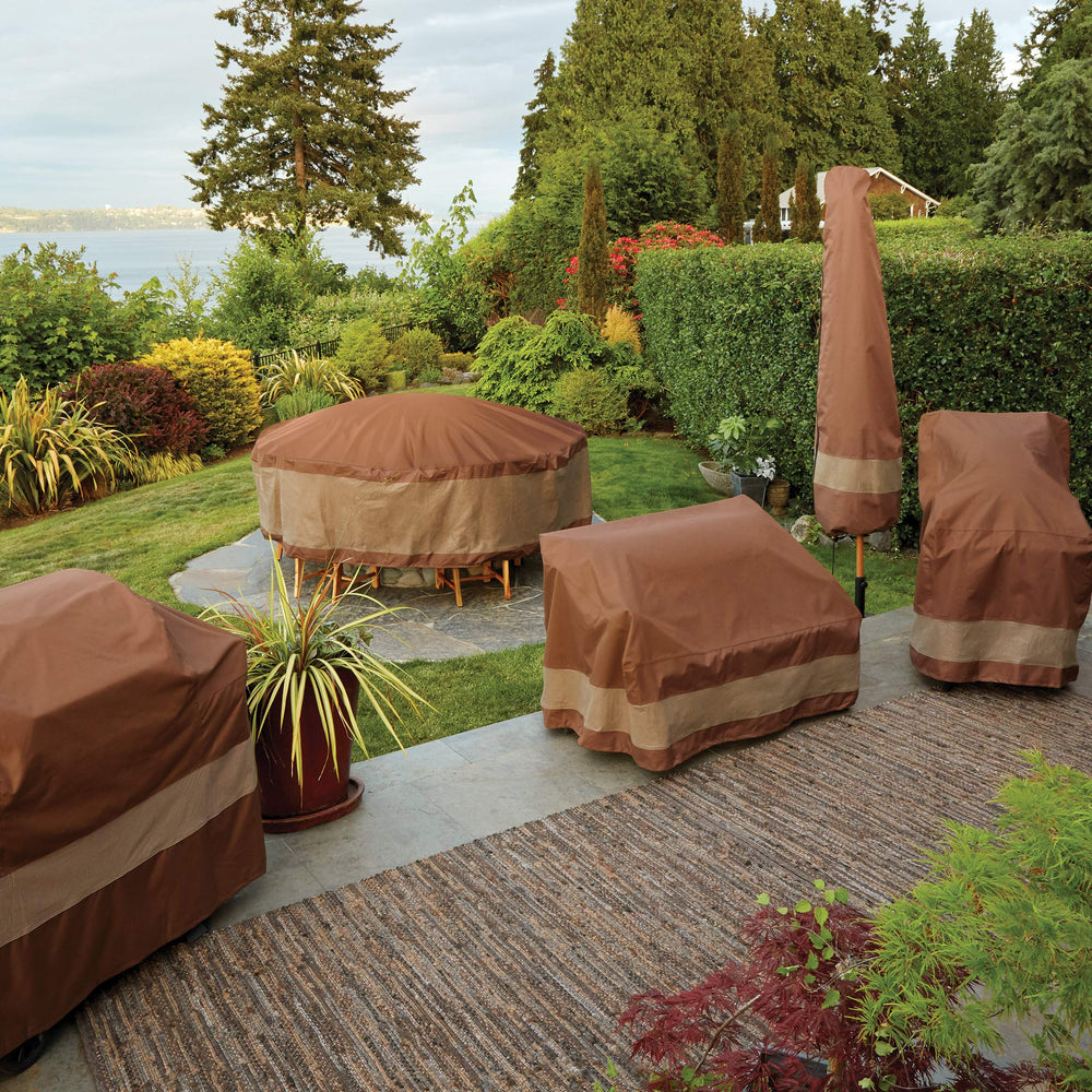 Waterproof Rectangular Oval Patio Table with Chairs Cover