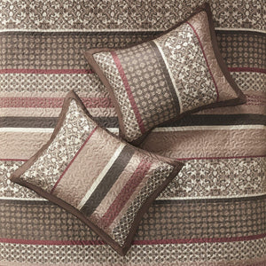 5-Piece Reversible Quilted Bedspread Set – Oversized King & Queen