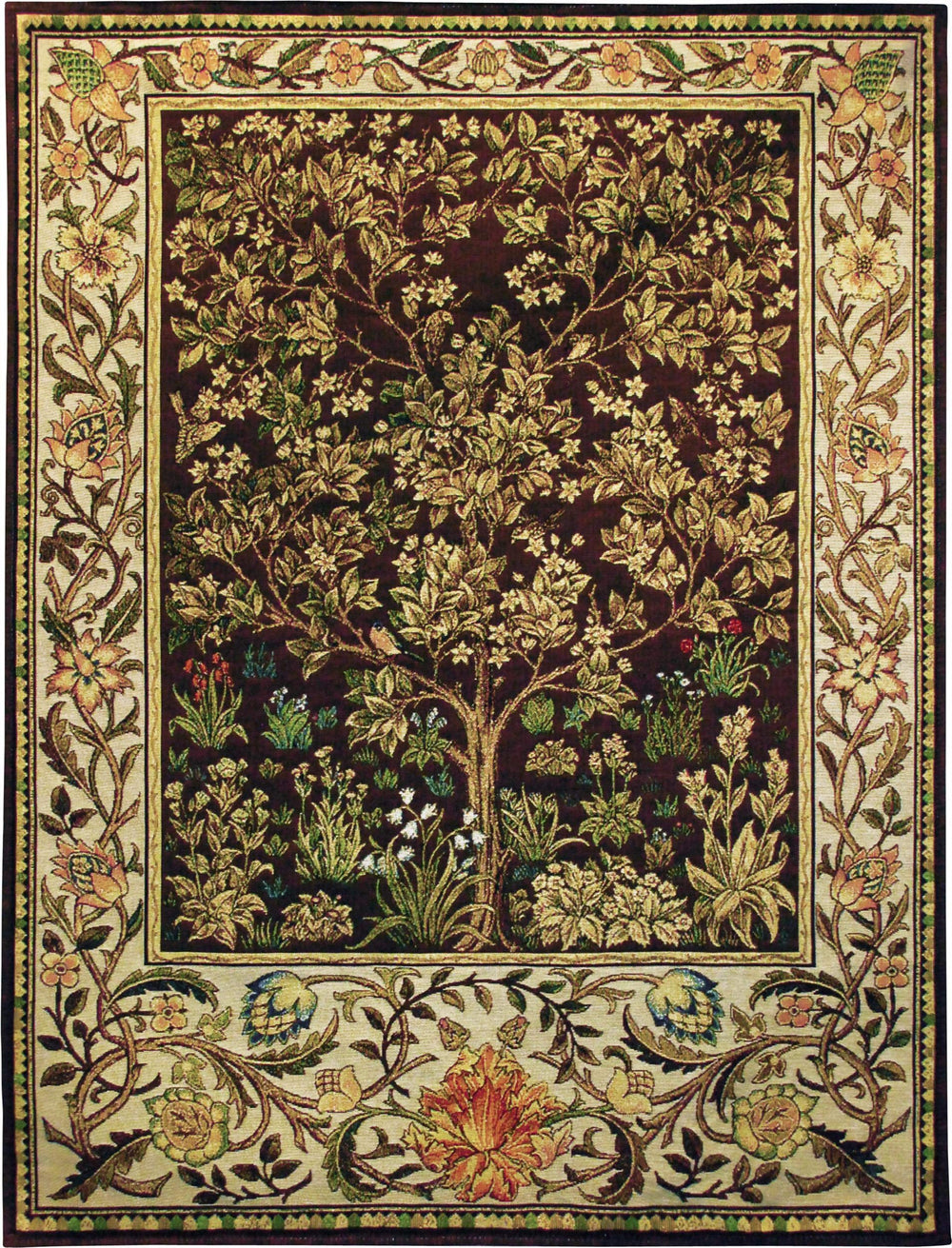 Tree of Life Woven Tapestry Wall Hanging – 40x30 Cotton