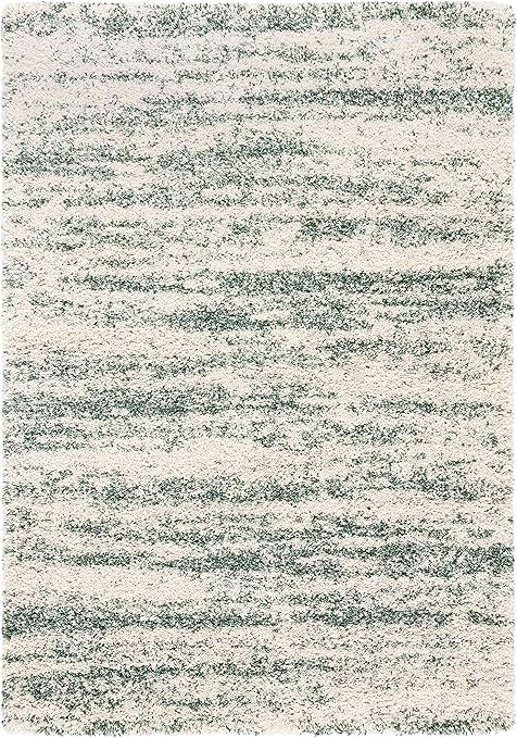 Indoor Shag Area Rug 6x9 Rectangular – Non-Shedding Plush Polypropylene
