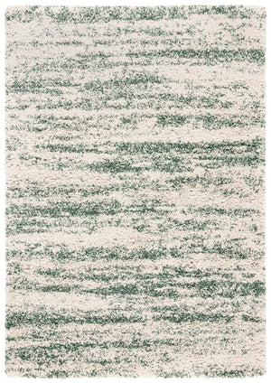 Ivory Shag Area Rug 4x6 – Plush Modern Non-Shedding Accent Rug