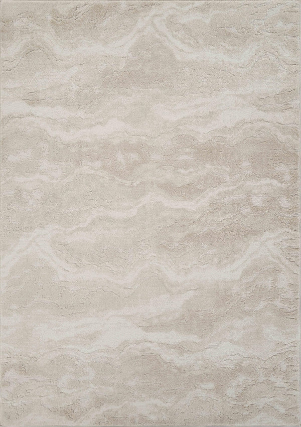 Cream Abstract Area Rug – Vintage Pattern, Non-Shedding, Pet & Kid Friendly