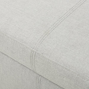 Armed Fabric Storage Ottoman Bench