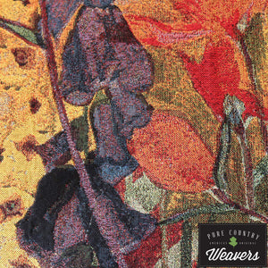 Floral Garden Woven Tapestry Wall Hanging