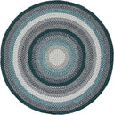 Oval Braided Area Rug 4' x 6' - Indoor Outdoor Washable