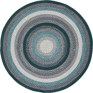Oval Braided Area Rug 4' x 6' - Indoor Outdoor Washable