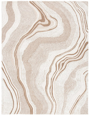 9x12 Hand-Tufted Wool Area Rug – Art Deco Abstract