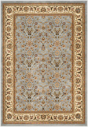Traditional Oriental Area Rug – 5'3" x 7'6" Rectangular, Polypropylene, Machine Made