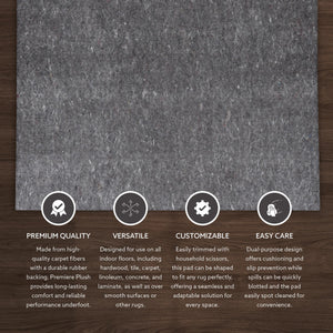 Non-Slip Rug Pad – Felt & Rubber Underlay