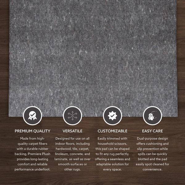 Non-Slip Rug Pad – Felt & Rubber Underlay
