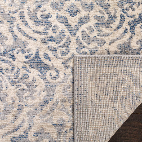 Damask Area Rug 5'3" x 7'6" – Stain Resistant Non-Shedding Indoor Rug