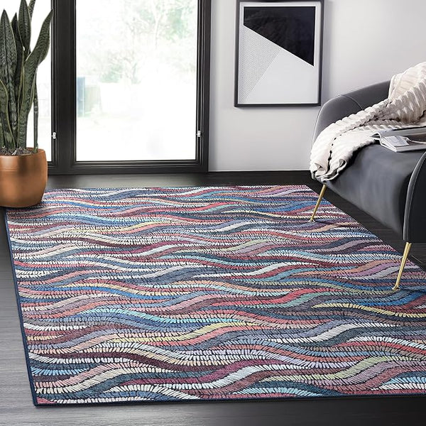 Multicolor Woven Ropes Area Rug