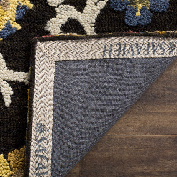 8x10 Handmade Wool Area Rug – Floral Tufted Design