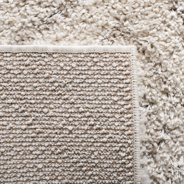 Ivory Beige Southwestern Shag Area Rug 5x8