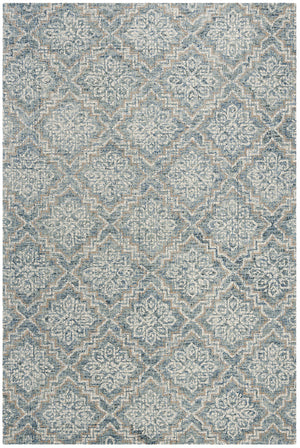 Abstract Hand-Tufted Wool Area Rug – Contemporary Design