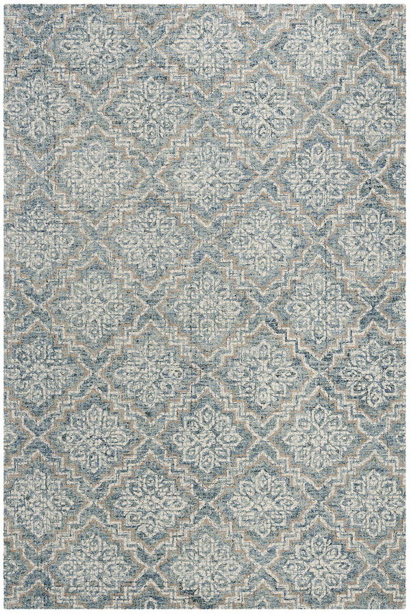 Abstract Hand-Tufted Wool Area Rug – Contemporary Design