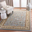 Traditional Oriental Area Rug – 5'3" x 7'6" Rectangular, Polypropylene, Machine Made