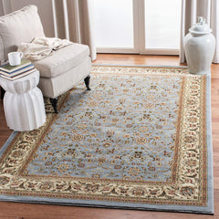 Traditional Oriental Area Rug – 5'3" x 7'6" Rectangular, Polypropylene, Machine Made