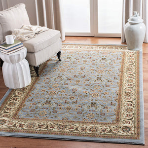 Traditional Oriental Area Rug – 5'3" x 7'6" Rectangular, Polypropylene, Machine Made