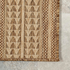 8x10 Geometric Indoor Outdoor Area Rug – Tribal Pattern, Stain Resistant