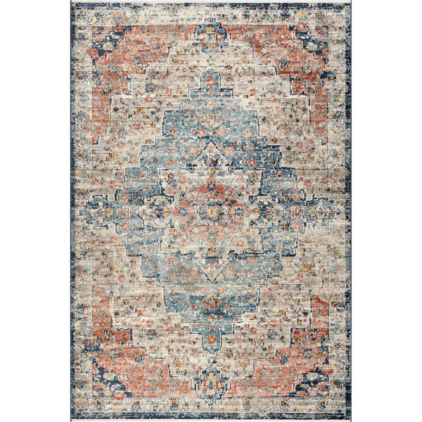 Vintage Medallion Polypropylene Area Rug