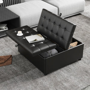 Large Square Storage Ottoman with Lift Top