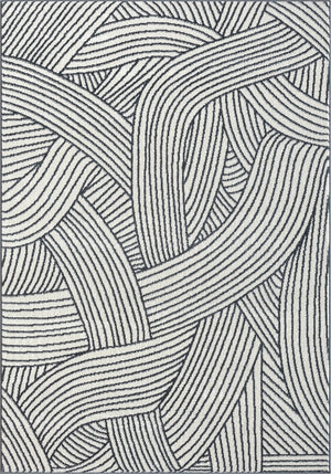 Grey Geometric Area Rug