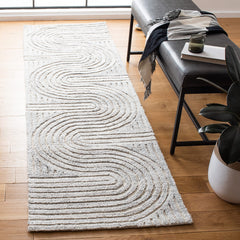 Mid-Century Modern Abstract Runner Rug 2'3" x 12'