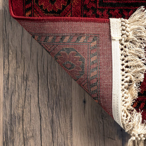 Traditional Oriental Area Rug – Red & Ivory, Multiple Sizes