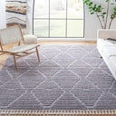 8x10 Moroccan Shag Area Rug – Geometric Diamond Pattern