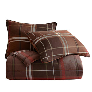 Rustic Plaid Comforter Set with Pillow Shams