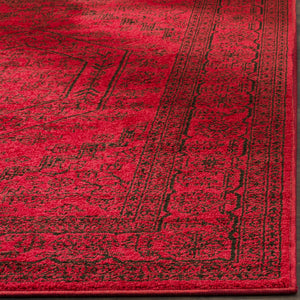 Red & Black Oriental Area Rug 10x14 – Traditional Medallion, Non-Shedding, Machine Woven