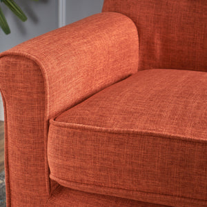 Mid-Century Modern Fabric Loveseat