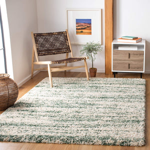 Ivory Shag Area Rug 4x6 – Plush Modern Non-Shedding Accent Rug