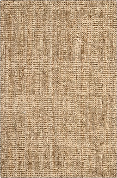 Handwoven Jute & Coir Area Rug – Natural Fiber, Farmhouse Style